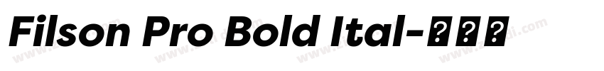 Filson Pro Bold Ital字体转换